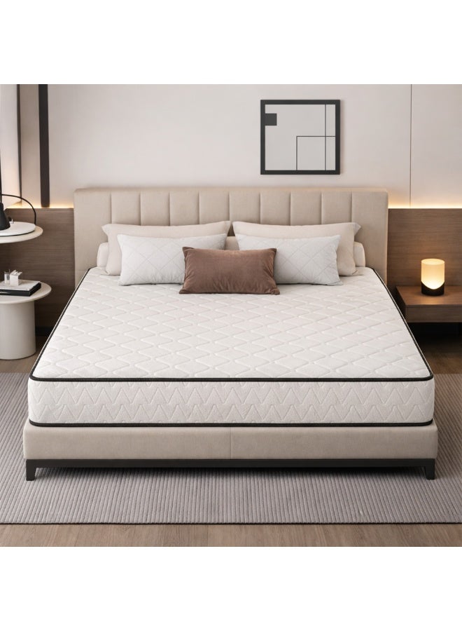 Rexal Home Prime Sleep Dual Comfort Reversible Bonnell Spring Mattress – HR Foam, Medium-Firm Support, Breathable Fabric, King Size 180 × 190 × 23 cm - Image 1